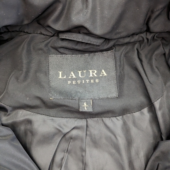LAURA Women's Down Feather Black Winter Jacket Size Large - Picture 6 of 11